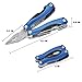 WIWUE GUO Multi Tool, Multitool Pliers for Outdoor, DIY, Home, Garden, Camping, Survival, Hunting and Hiking or Everyday Carry, Blue