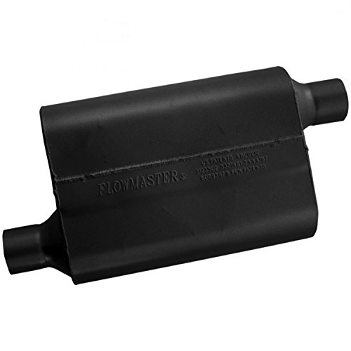 Flowmaster 42443 40 Series Muffler - 2.25 Offset In / 2.25 Offset Out - Aggressive Sound, Black #TOP1