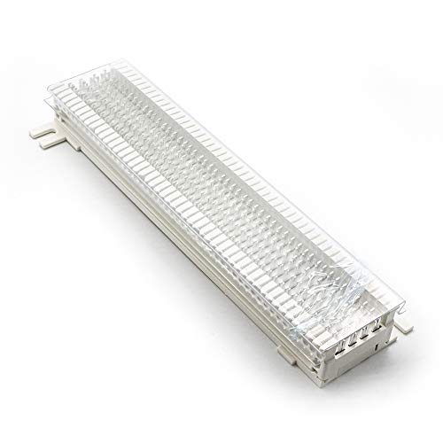 InstallerParts 66 Punch Down Block - Terminating Block for Data Network Wiring, Telephone Punch Down Cabling, Wire Termination - White - Thumbnail 2
