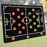 Soccer Coaching Board, 16' LCD Magnetic Screen with 25 Magnets - Electronic Tactics Board for Training, 0.3s One-Touch Erase & Lock, IPX4 Waterproof Portable Design, Includes Stylus Pen