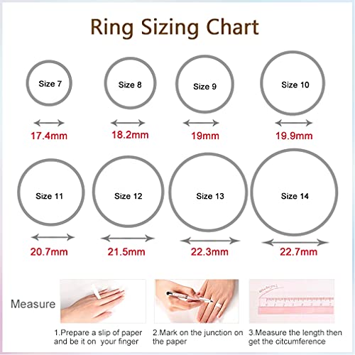 Custom4U Personalized Rings for Men,Photo & Name Engraved Sizes 11 - image 6