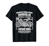 Oakwood GA USA - Diseño de motocicleta estilo vintage Camiseta