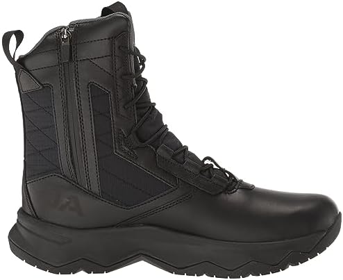 Under Armour Men's Stellar G2 Zip Waterproof Military and Tactical Boot, (001) Black/Black/Black, 10 | Image 5