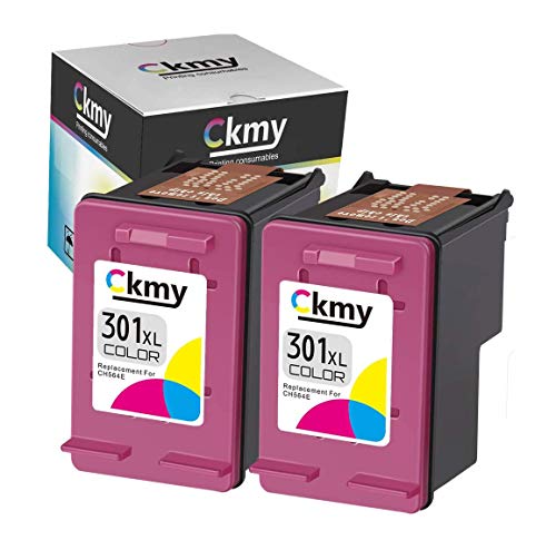 CKMY Remanufactured para HP 301 XL 301XL Cartucho de Tinta 2-Color para HP Officejet 2622 2620 4630 Deskjet 3050 3055 2540 2542 2050 2510 1000 1050 1050A 1510 1512 1514 Envy 5530 4500