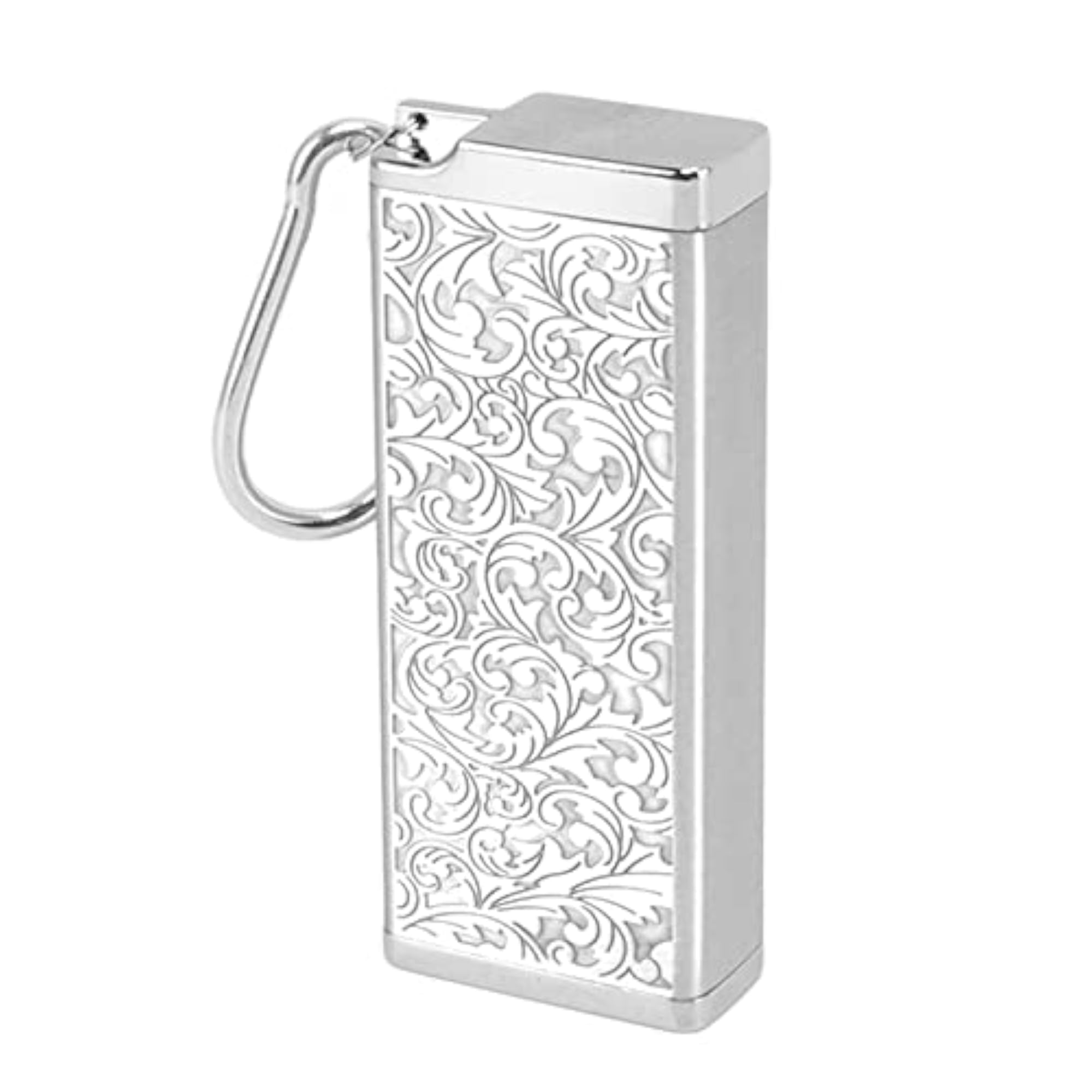 Portable Cigarette Box with 3D Carving Fireproof Design