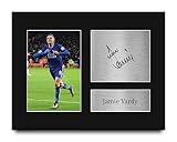 HWC Trading Jamie Vardy Leicester City Gifts Printed Signed Autograph Picture for Football Fans and Supporters - US Letter Size
