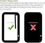 Neuf SwarKing Nouveau remplacement de numériseur d'écran tactile pour E-cho Show 5(3rd Gen) Smart Speaker avec kit d'outils de réparation gratuits.(Non LCD Affichage)