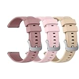 3 Pack for Fossil Women's Gen6 42mm /Gen 5E 42mm Smartwatch Band,Soft Silicone Sport Replacement Band for Fossil Venture Gen 4 HR/Gen 3 Women Watch Band Men Women, Quick Release Watch Wristband Strap