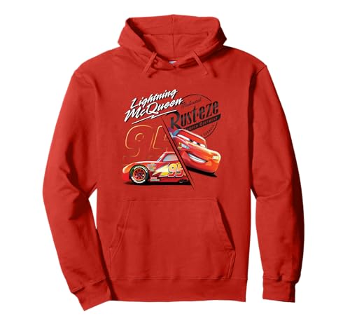 Pixar Cars Lightning Mcqueen Rusteze Sudadera con Capucha
