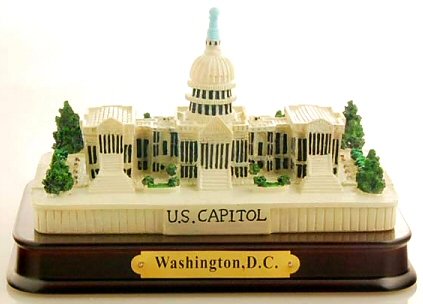 Great Places To You Washington DC Souvenir Paperweight Replica - Capitol, Washington DC Souvenirs, Washington D.C. Gifts