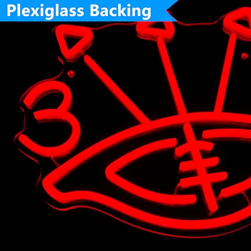 Image of Power Eye Neon Sign for Wall Decor TDE Inspired LED Sign, Hip Hop Wall Art, Red Neon Light, Music Lover Gift