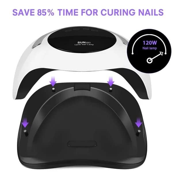 Bella Bloom 120w UV Nail Dryer Gel Nail Lamp Led Lamps for Gel Nail Smart Sensor LCD Display - Image 2