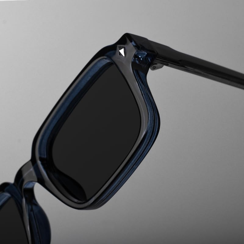 Image of SAM AND MARSHALL OCTOBER Sunglass I 400% UV Protection I Rectangular Sunglass I Cellulose Propionate I Unisex