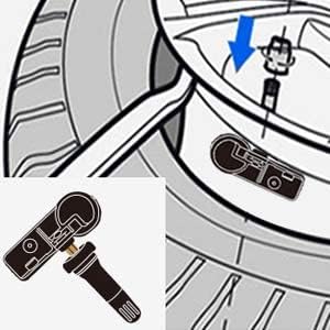 Miniatura 6 de Paquete de 4 DE8T-1A180-AA 315MHz Sistema de monitoreo de presión de neumáticos (TPMS) Sensor compatible con Ford F150 C-MAX E150 E250 Edge Escape