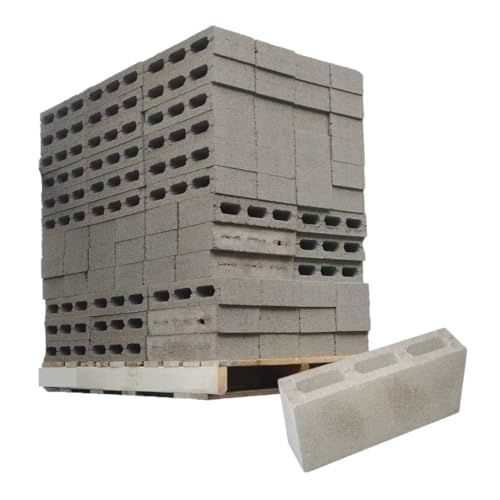 Concrete Block (8 in. x 4 in. x 16 in.) Full Pallet of 144 Blocks - Delivered by Waterpallets