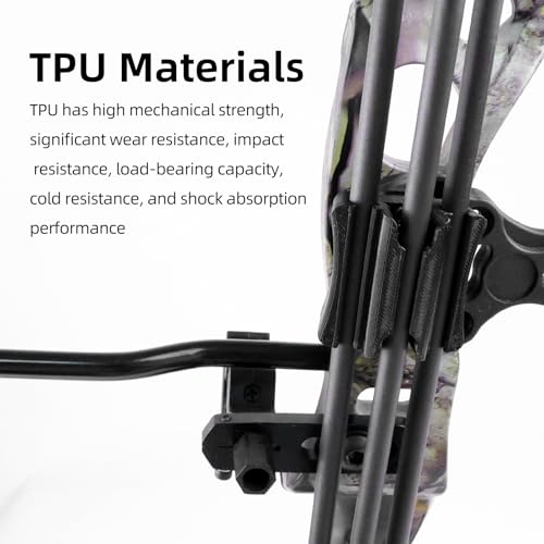 Compound Bow Quiver Mini Hunting Quiver Capable Of Holding 3 Wide Headed Arrows,This Quiver Is Designed Specifically For Composite Bows With Installed Sights. Without Sights, It May Become Unusable