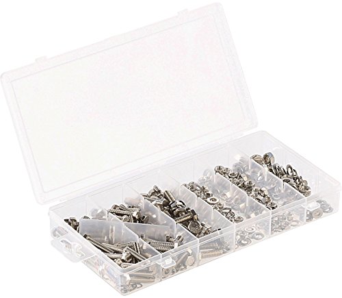 AGT Sortimentsboxen: Sortimentskasten Sechskant-Schrauben, Muttern Ul.-Scheiben 475-tlg (Kleinteile Kästen, Sortimentkasten, Unterlegscheibe)