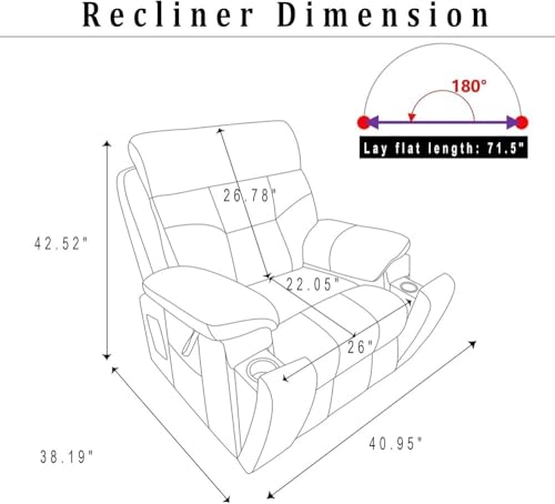 Sillón reclinable eléctrico con masaje color único miniatura 2