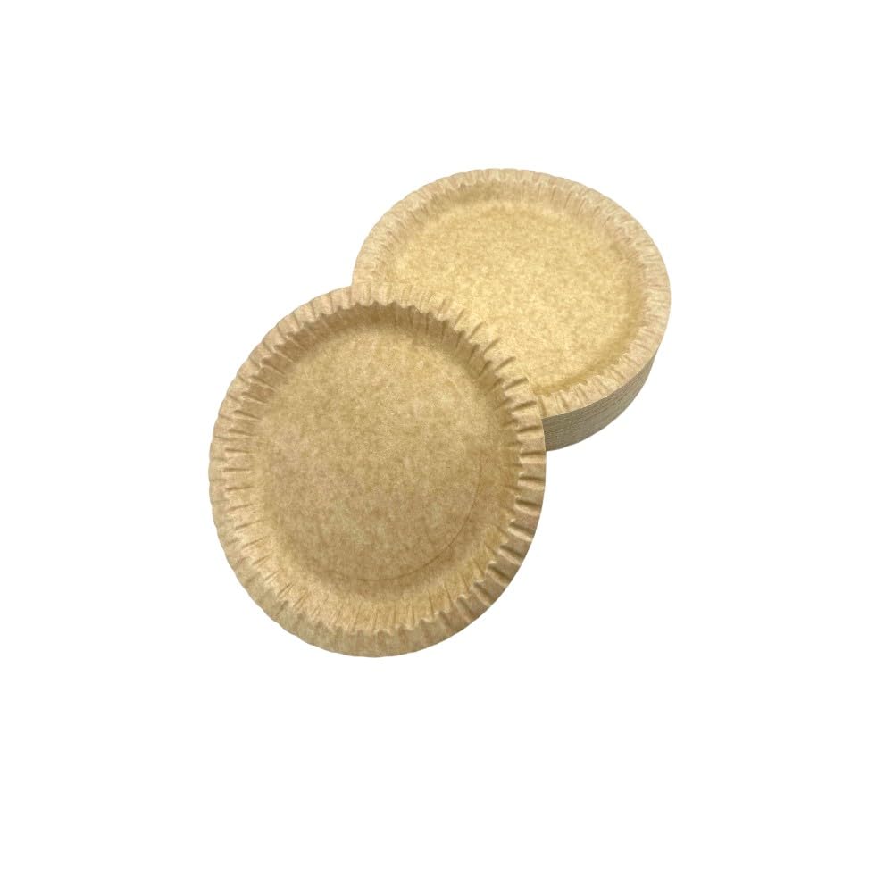 Plato de cartón resistente habana - diámetro de 23 cm - 500 unidades
