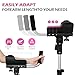 Dyna-Living Ergonomic Forearm Crutches for Adults - 3 Adjustable Angles Folding Forearm Crutches, Lightweight Aluminum Crutches with Adjustable Elbow Elastic Band