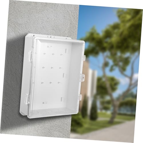 Boîte de jonction étanche de jardin pour installation électrique extérieure et disjoncteurs