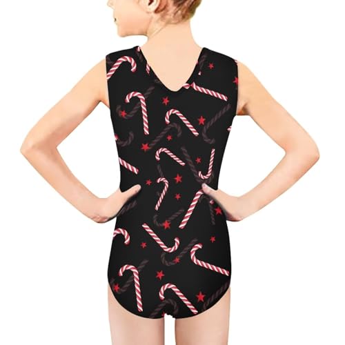 Image of KEIAHUAN Gymnastics Leotards for Girls Sleeveless Bodysuit Dance Leotards Performance Costume