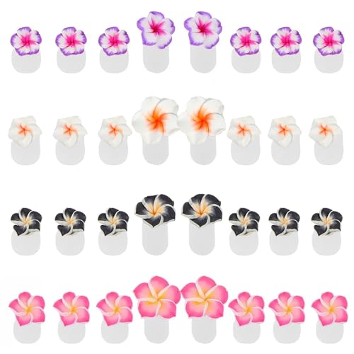Cbbaokyy 32 Pieces Toe Separators Silicone Flower Toe Separators for Pedicure Colorful Toe Stretcher Nail Polish Art Tools Pedicure Spacers Tools for Nail Salon Toes Dividers (A)