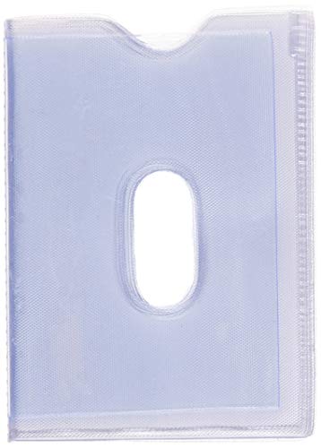 STARHIDE Replacement Plastic 20 Credit Card Portrait Insert Album Sleeves with Thumb Hole