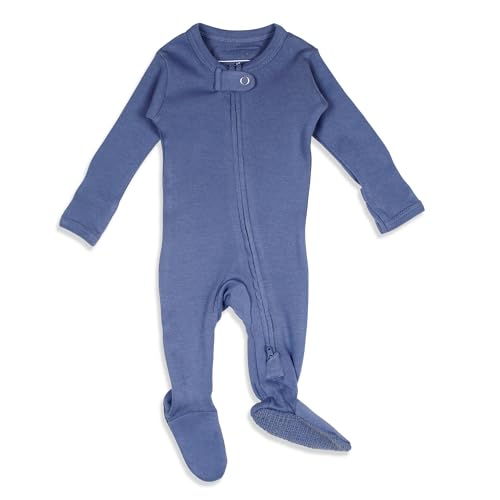 Image of L'ovedbaby Unisex Baby Organic 2-way Zipper Footie