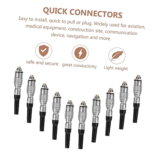 Conector Aviación COHEALI Enchufe Panel Plata miniatura 5
