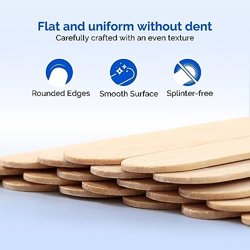 jmu tongue depressors sterile 100 count 634 tongue depressors wood individually wrapped for medical popsicle crafts