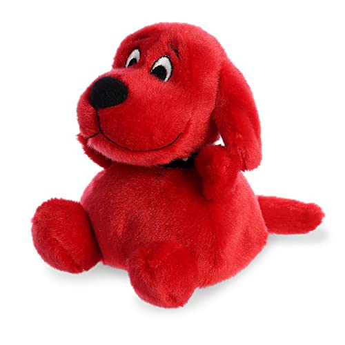 Aurora Playful Clifford Palm Pal Clifford Stuffed Animal - Childhood Nostalgia - Lasting Companionship - Red 5 Inches