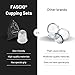 FASCIQ Silicone Cupping Set | Small and Large Cups | Improve Perfusion & Remove Body Waste | Massage Cups | Grade Silicone | 3.14 inch - 2.16 inch