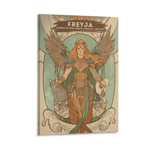 Poster mythologie nordique Freyja déco intérieur affiche murale