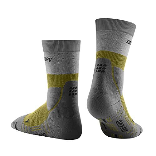 Cep Hiking Light Merino Mid-Cut Socks, Olive/Grey, Men, V #TOP1