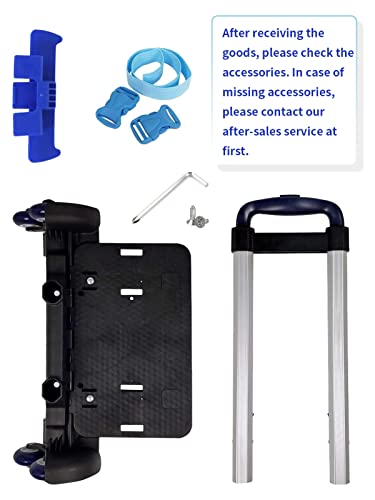 Protauri Backpack Trolley With 6 Wheels Can Climb Stair, Foldable Rolling Luggage Cart, Adults/Student/Kid's Roller Attachment For School Bags/Backpacks #TOP5