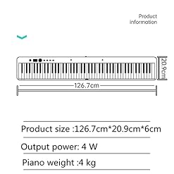 TSTS Piano électrique Pliable 88 Clés Portables Rouleau De Main Électronique Piano Débutant Panier Clavier Piano Pliant - Les Beatles, Paul McCartney, John Lennon, RIngo Starr, George Harrison TSTS Piano électrique Pliable 88 Clés Portables Rouleau De Main Électronique Piano Débutant Panier Clavier Piano Pliant – Image 2