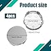 4PCS Car Wheel Center Hub Cover, Wheel Center Caps, 2.36In x 2.2In x 0.57In Snap-in Vehicle Rim Hub Caps Accessories, Waterproof Durable Automotive Wheel Protector Universal for Most Cars