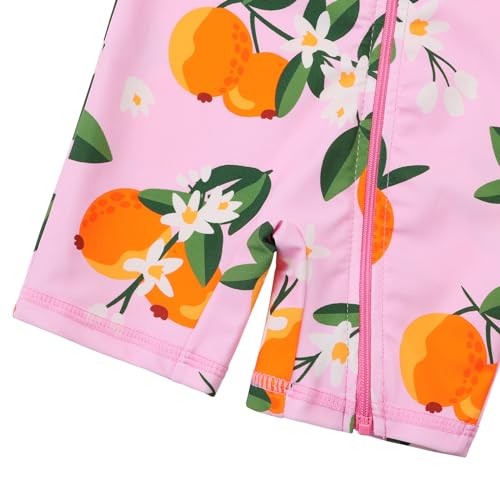 Image of HUAANIUE Toddler Girl Swimsuit Long Sleeve UPF50+ Sun Protection