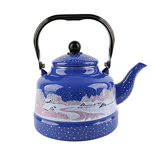 AUZAA Bouilloire Café Thé Lait Cuisine Maison Bouilloire Chaude Et Froide Bouilloire Émaillée Ne Sonne Pas pour La Cuisinière