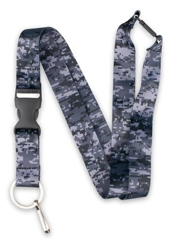 Limeloot Urban Digital Camo Breakaway Lanyard for ID Badge, Keys,