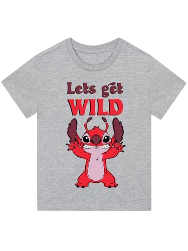 Disney Camisetas Leroy Camiseta Niño Manga Corta | Stitch Ropa para Niño | Gris 9-10 años