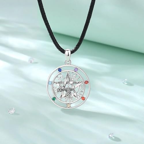 Collar Tetragramatón Chakra 2025 Amuleto Pentagrama Joyería