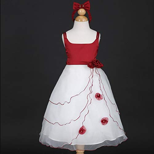 Pink Promise Apple Red Short Sleeves Girl's Bolero Christmas Holiday Dress3