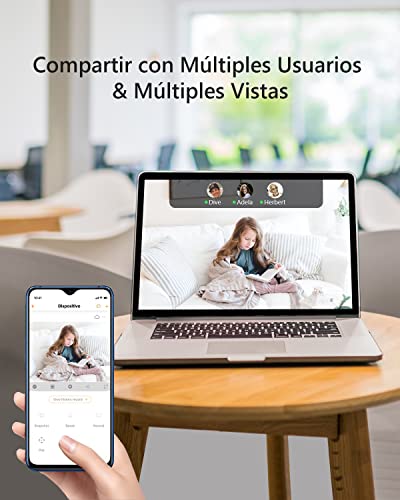 Imou C&aacute;mara IP WiFi Interior 1080P con Detecci&oacute;n de Humano, C&aacute;mara de Vigilancia WiFi Interior 360&deg; con Sirena, Audio Bidireccional, Modo de Privacidad, Detecci&oacute;n de Sonidos Extra&ntilde;os, Work with Alexa