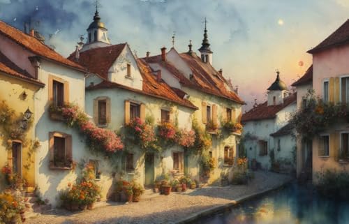 Affiches sur toile de lin grand format coucher de soleil