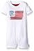 Burt's Bees Baby Baby Boys' American Flag Organic Shortall