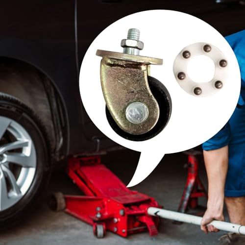 Image of Floor Jack Caster Wheel Easy Installation Swivel Caster Wheel Direct Replace