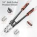 NOEAIKE 3-Pack Bolt Cutters Set,14