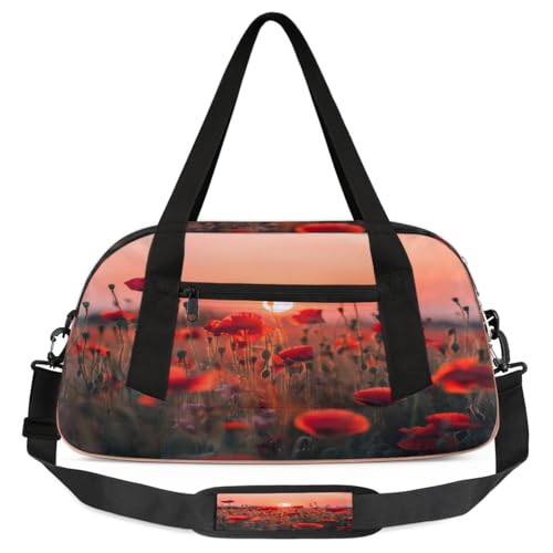 Bolsa de lona para niños, niñas, adolescentes, primavera, deportes, gimnasio, viajes, gimnasia, baile, ballet, multicolor